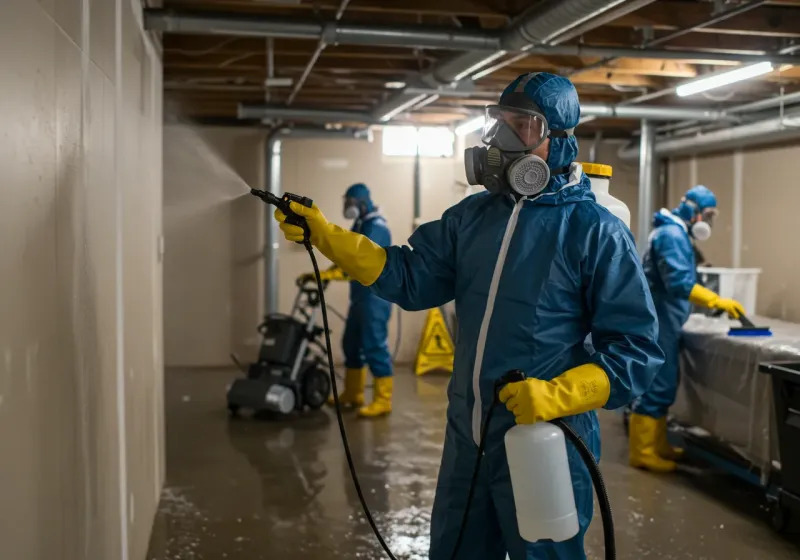 Basement Sanitization and Antimicrobial Treatment process in Meadowlakes, TX