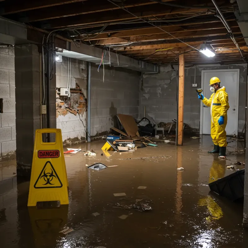Flooded Basement Electrical Hazard in Meadowlakes, TX Property